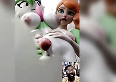 Transgender Large Breast Fuckemon Cums Hard Whilst Getting Haunch Drilled