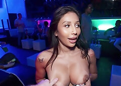 Bosomed nympho Ally Berry gets pounded in POV