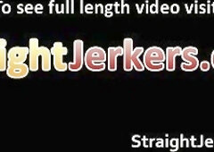 Straight guy Jason Roberts stroking