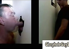 Stupid straight guy tricked at gloryhole