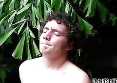 Nasty hot body sexy gay dude blowing big cock and gets banged 2