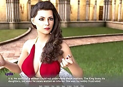 Big boobed babe in a hot porn game visual novel