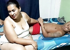 Begin by cleaning the room, finish by sucking my wang