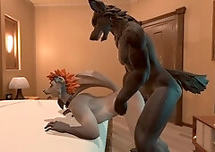 Bear Fills Fox Guy's Beaver in Wild Heat Encounter (Furry Gameplay)