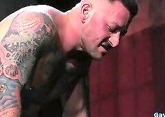 Tattoo military fetish and cumshot