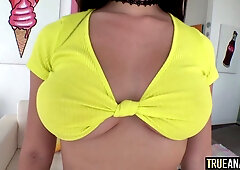 Scarlett Alexis gets her booty stuffed with Mike Adriano's hard cock