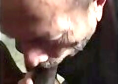 Grandpa sucks my dick again (no cum)