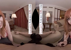 Naughty RedHead MILF in POV VR hardcore - Lauren phillips