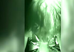 Tea beauty tries to put toy down her mouth