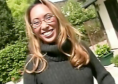 When The Attractive Asian Blonde Begins Craving Deep Anal Thrusts, The Garden Turns Heated