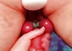 Sub slave ass toyed and cock tortured in POV BDSM