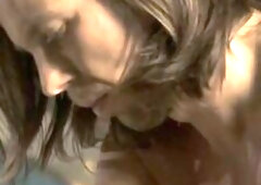 Golden-Haired mother I'd like to fuck makes her lover relax by a entire body massage and erotic tugjob  and a spunk fountain relaxing