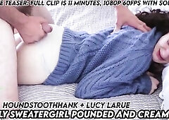 Curly Sweatergirl Pounded and Creampied