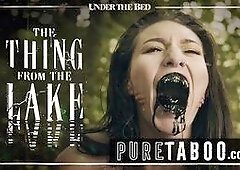 Bree Daniels Lesbian Licking the Thing From the Lake