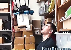 Gay hunk gets ass railed by cop