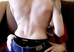Inked twink riding vampires big cock