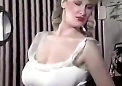 vintage 80's British big boobs strip dance