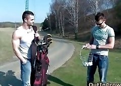 Hot bare anal sex with two horny gay banging outdoor 2