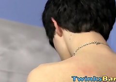 Scarcely barely legal twunk boinking his cock-squeezing beau wet