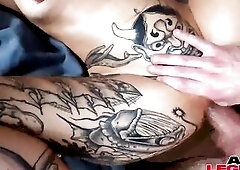 Inked Sluts Triple Facial: Nova Flame, Jesse Pony & Nicole Saphire