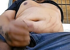Wank and cum, chubby small dick, small dick jerk off