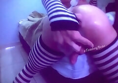 Femboy gushing Cum from Hole