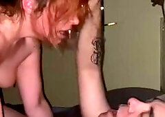 Just fucking awesome face slapping while riding