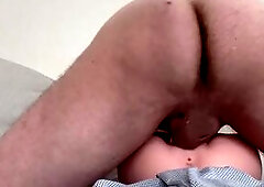 Cumming hard on my fake twat