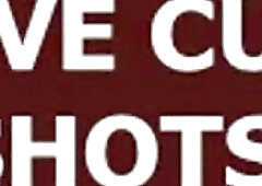 Shemale pulls her monster cock out to stroke it passionately