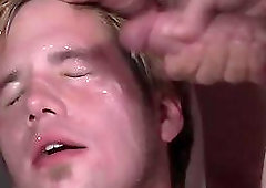 Barebacked twink showered