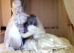 Wedding, milky video, sex under the blankets