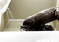 Excited Black trans alone time