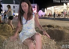 Nasty angel eighteen y.o. took off her pants in public