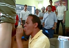 Tongue and gay cock massage