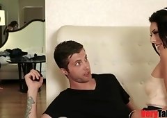 Arousing Sneaky Siblings make love infront of MILF!