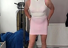 Holly's pink cage sissy