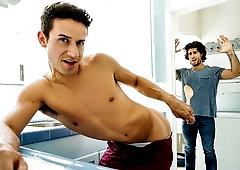 Diego Sans drilling Vinny Blackwood's butthole