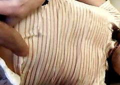 Tranny has to be quite peeing herself whilst roommate is