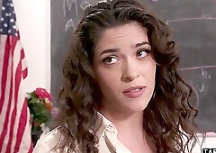 Naughty MILF teacher Victoria Voxxx giving an anal lesson for her student