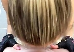 Athletic blonde with a heavenly ass gets nailed doggystyle