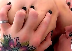 Sixtynined trans beauty riding hard cock