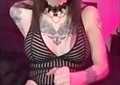 goth hot shemale solo