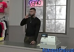 Manly tattooed hunk fucks guys ass