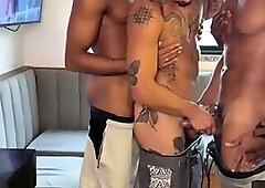 Sharing a hot ass with the bros