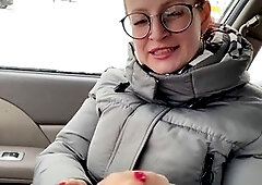 Outdoor masturbation, public, new dildo