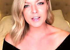 Beautiful amateur blonde milf exposing herself on webcam