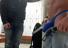 Locker room - straight fuck gay