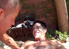 Drained Masseuse Nails AJs Taut Backside Outdoors