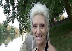 Superb older French floozy sucks large weenie like a pro and gets her rectal hole banged hard previous to dropping to her knees and getting a biggest 