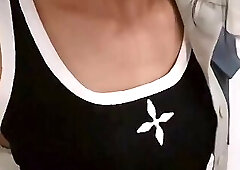 Masked ladyboy erotic session before anal